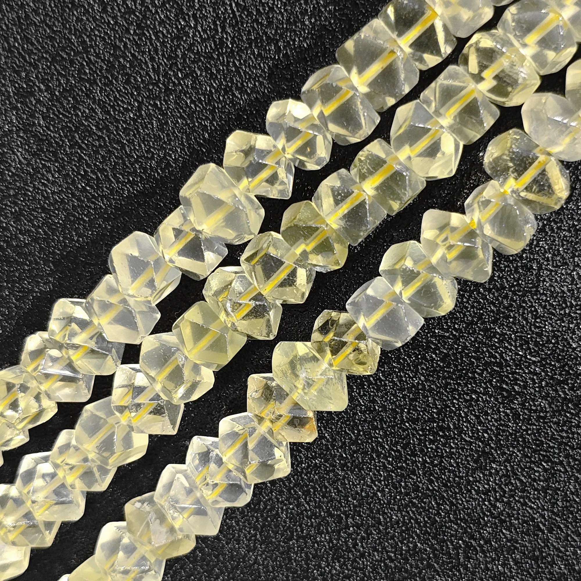 خرز كوارتز أصفر متعدد الأوجه، - مراجعة Facet Machine Gemstone Cutting وسعره