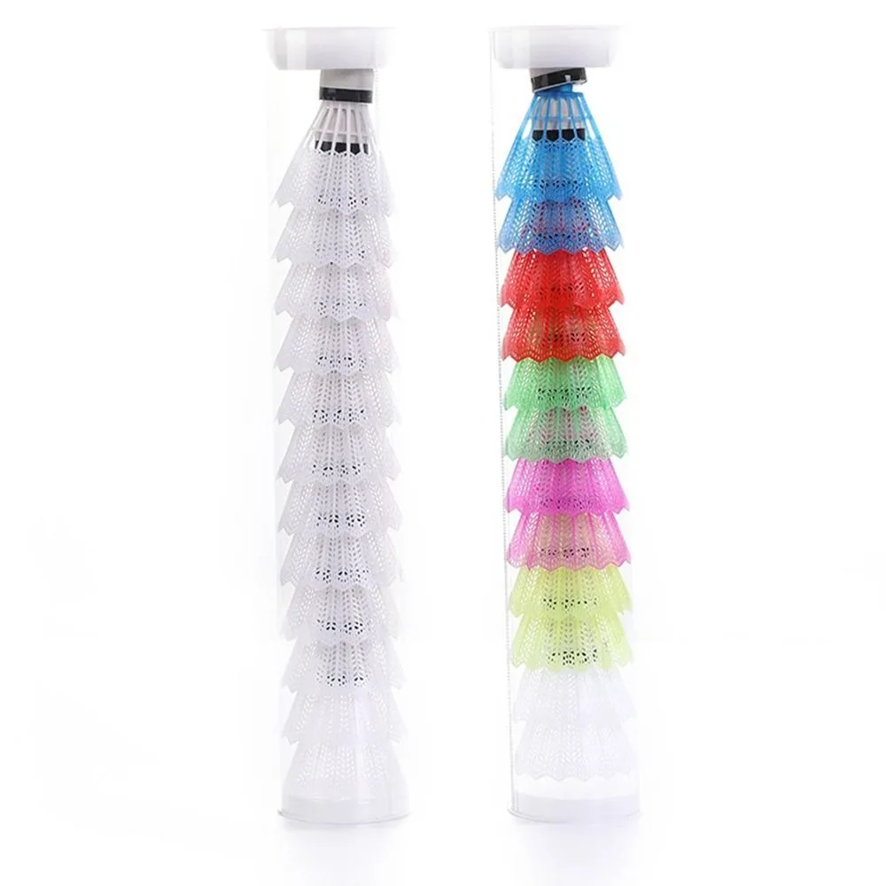 كرة دوارة بلاستيكية مقاومة للرياح ، كرة إسفنجية متعددة الألوان ، مقاومة رياح الرأس ، إكسسوارات تدريب تنس الريشة ، أبيض ، 6: 12 #3