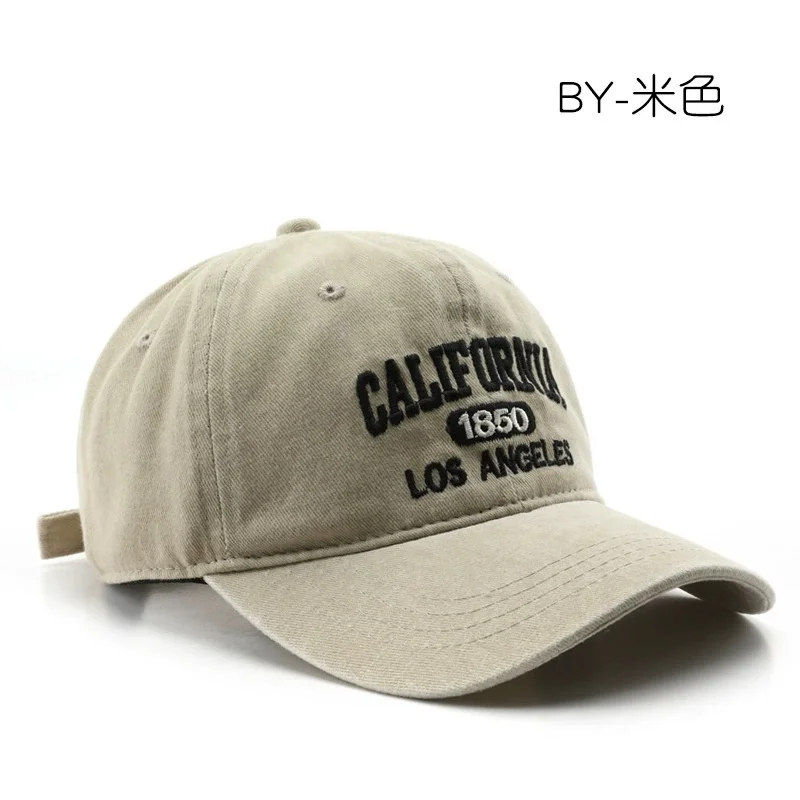 Modische, lässige Baseballkappe für Damen und Herren, Baumwolle, weiche Hüte, Unisex, Los Angeles-Stickerei, Snapback-Mütze, Wandern, Sonnenschutzkappen – Detail 12