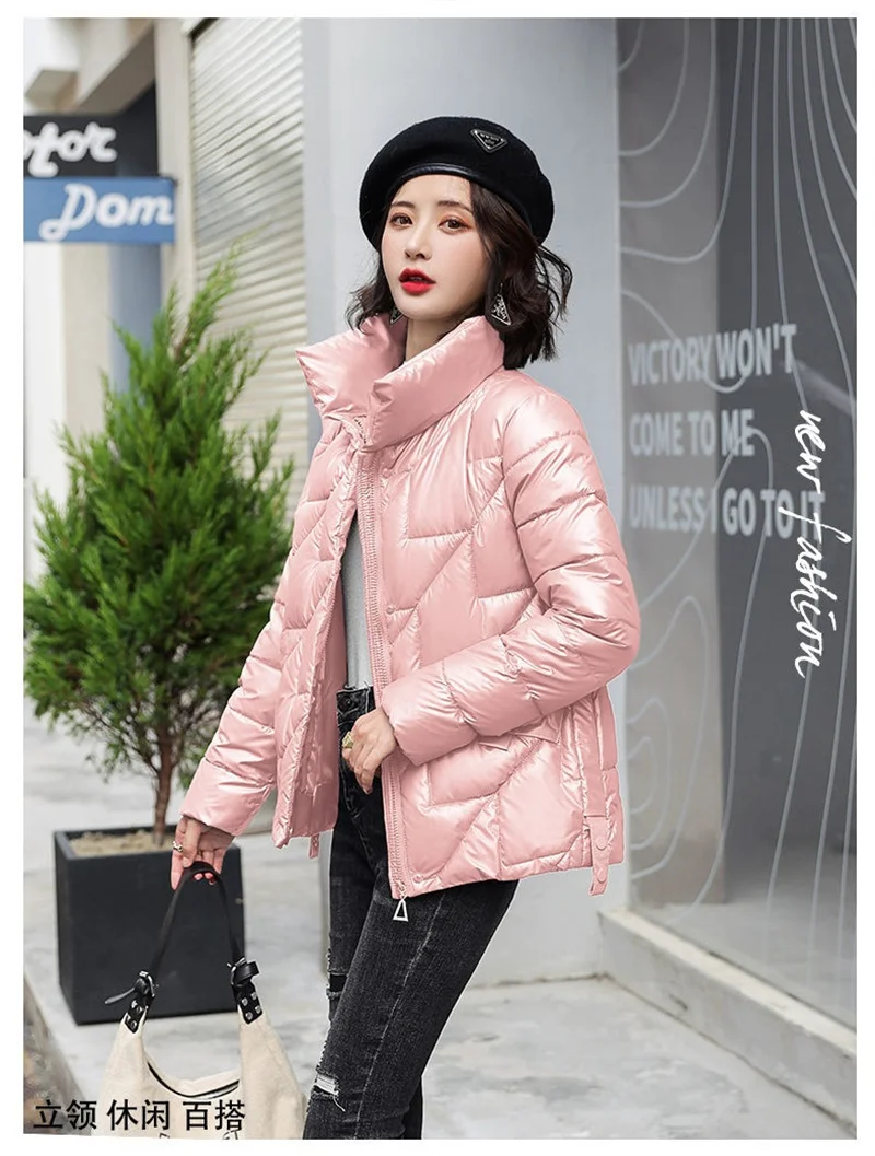 2026 New Winter Jacket Women Down Cotton Jacket Parkas Female Short Casual Loose Warm Cotton-padded Coat Outwear Parka Lady Top