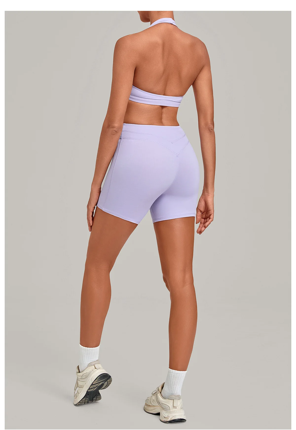 2 Piece Women Quick-Dry Sports Set O-Neck Sleeveless Top Shorts Running Fitness Workout Athletic Wear Tracksuit Sportswear view 4