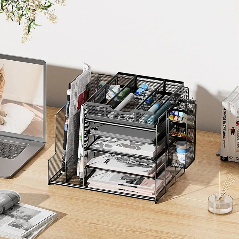 Multi-layer Desktop Office Supplies File Storage Rack