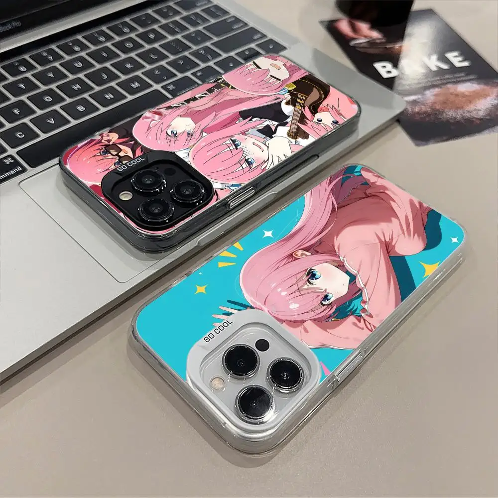 

Bocchi Rock Hitori Gotou Phone Case for iPhone 17 16 15 14 13 12 11 X XR XS Air Pro Max Plus Black Colorful Silver Cover