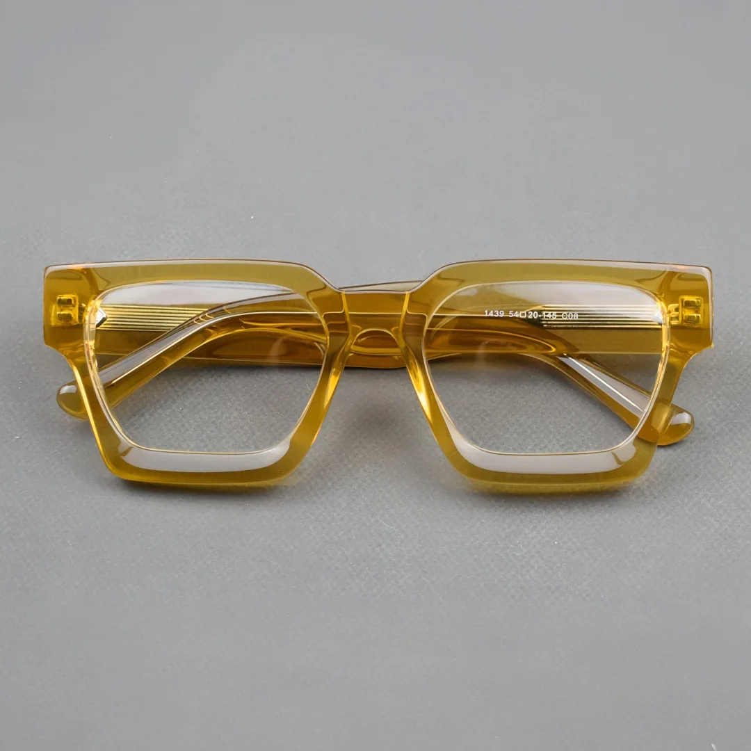 Classic Thick Acetate Square Frame Glasses Men Optical Prescription Custom Eyeglass Women Myopia Reading Eyewear Customized Logo