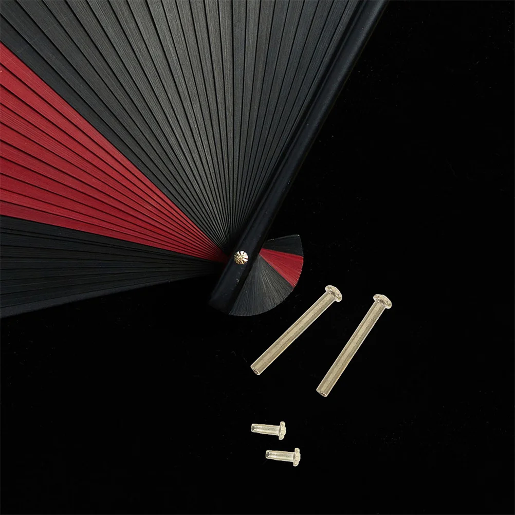 

10Sets Fan Nail Replacement Parts Folding Hand Fan Rivets Metal Shaft Fasteners Repair Kit for Silk Bamboo Festival Fans