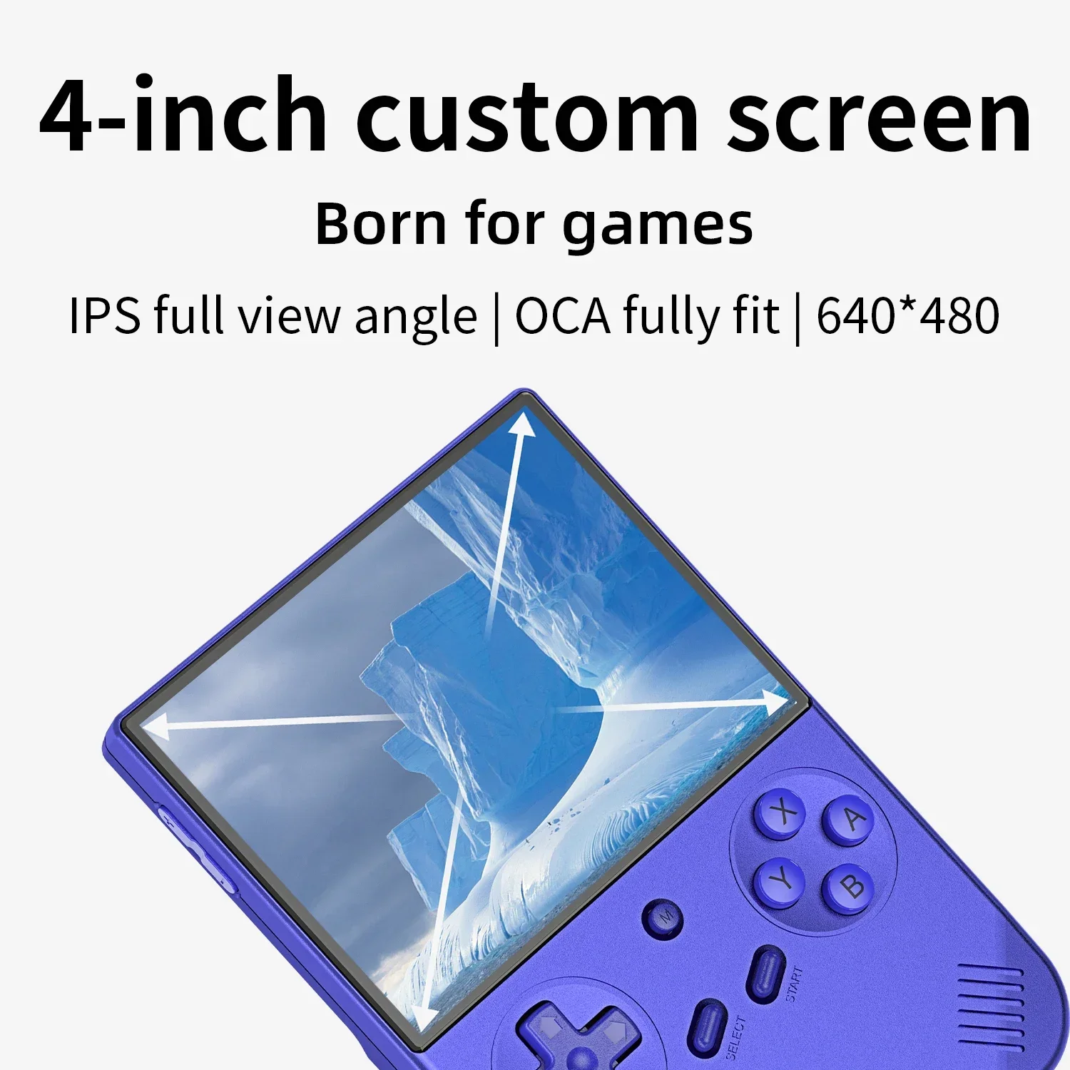 ANBERNIC RG 40XXV consola de juegos portátil Retro 4,0 pulgadas 640*480 pantalla IPS sistema Linux 64bit con luz RGB 256G PSP más de 300 juegos