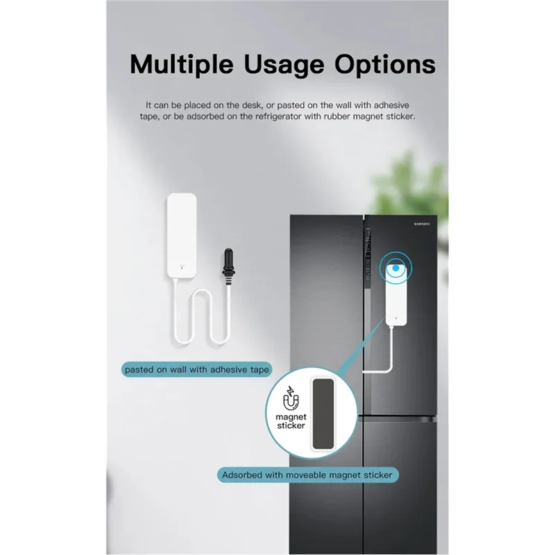 

【HASD】для умных растений, аквариума, гигрометр для умного дома Tuya, Wi-Fi, датчик температуры и влажности с внешним зондом, приложение Moni