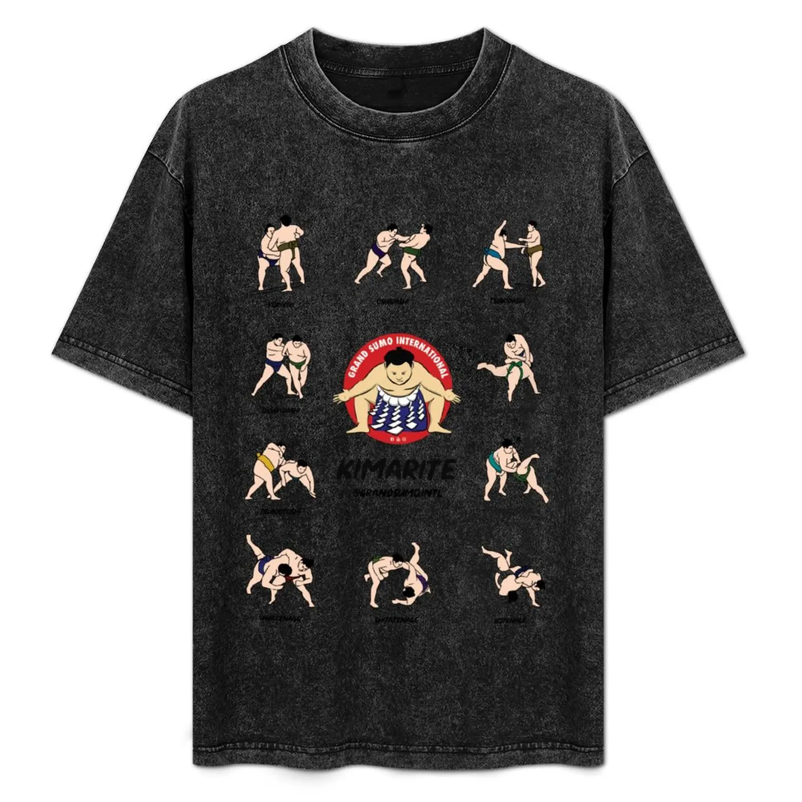 

Kimarite Winning Sumo Techniques T-Shirt Breathable Mesh Panel T-Shirt