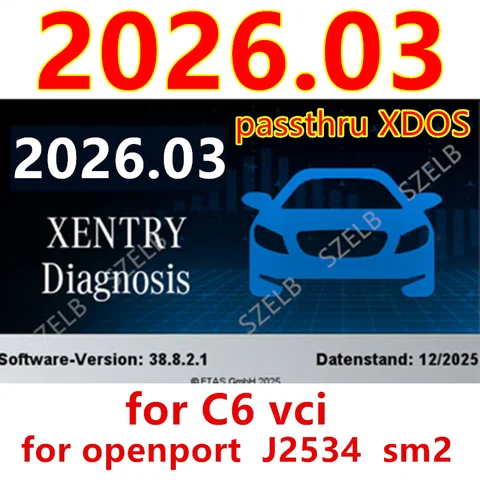 2026.03 Xentry Passthru Full Software Vediamo, D.TS, W.IS, EP. C, Starfind.er Free Install Activation STAR C6 for Openport 2.0