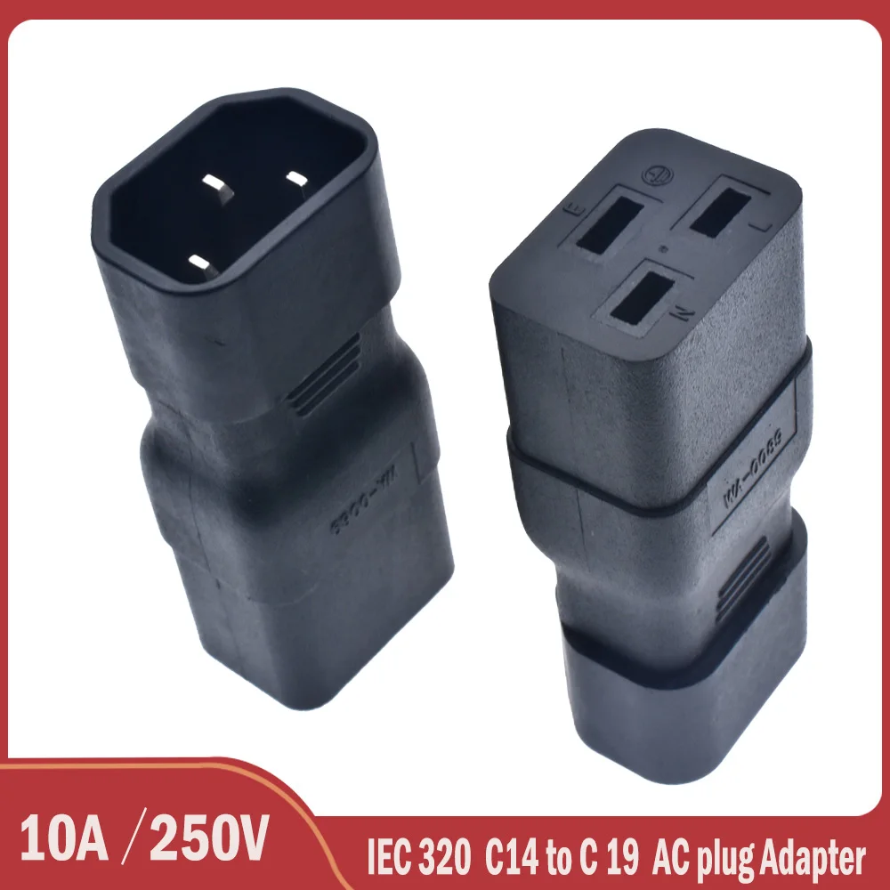 PDU UPS Power IEC Male C14 to Female C19 Adapter IEC Connector