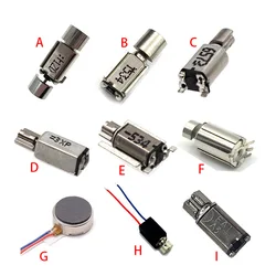 5PCS DC Mini Vibration Vibrator Tiny 4mm Vibrating Electric Motor Precise Rotor 9 Style 1.5V-3V Dual Head SMD/Plug-in Type