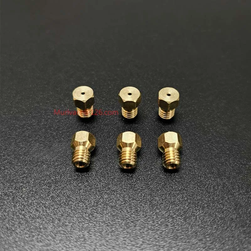 Gas Stove Copper Jet Nozzle M5 External Thread 3-Cavity Fire LPG Stove Nozzle