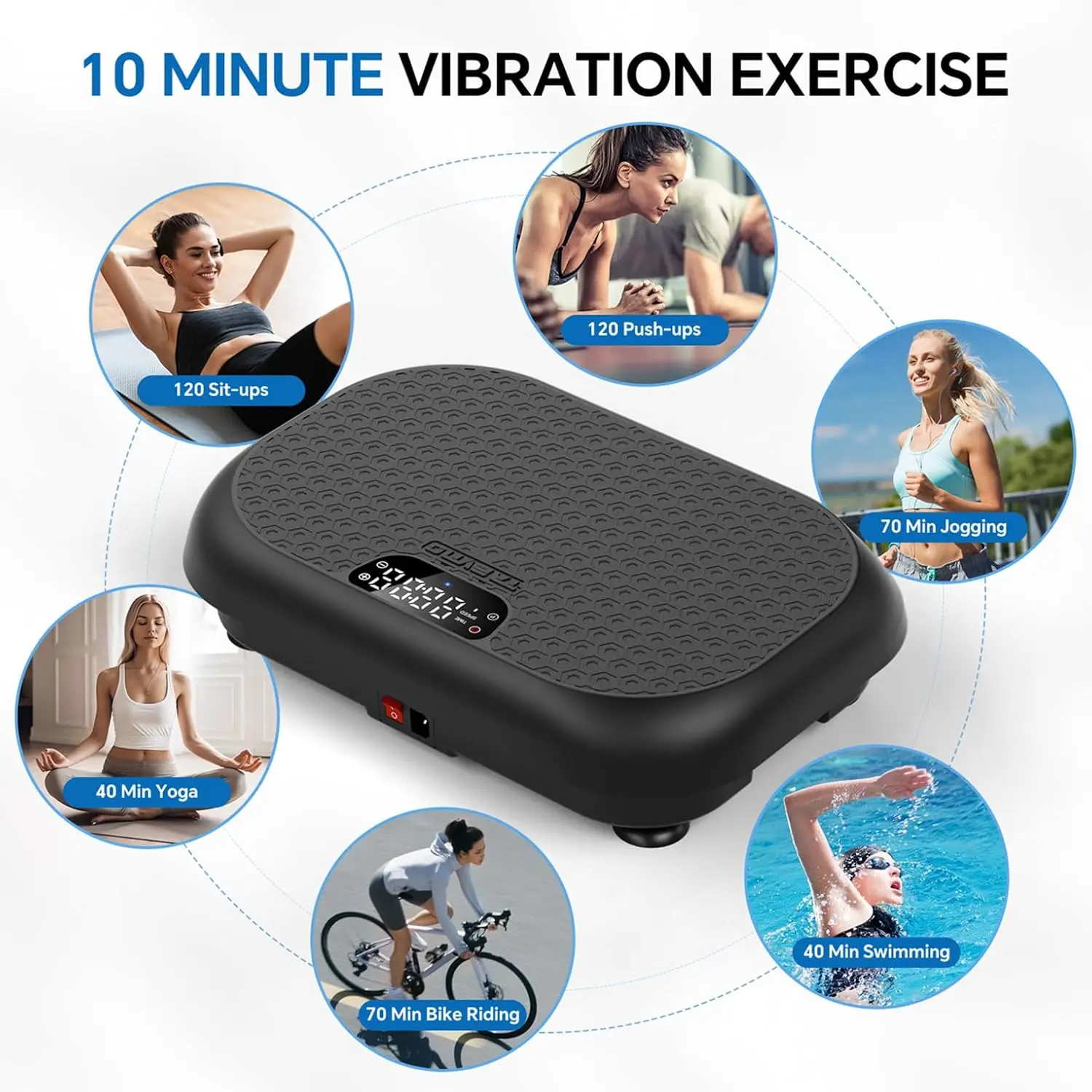 Vibration Plate Exercise Machine Weight Loss, Full Body Shaker Workout Vibration Plates Lymphatic Drainage