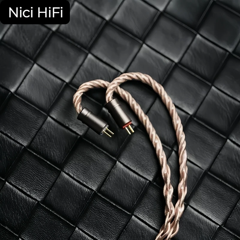 Nici HiFi First welfare cable In-Ear Headphone Extension Cable 3.5/4.4mm to 2Pin/HD650/HD800 for Delci Explorer DaVinci Himalaya