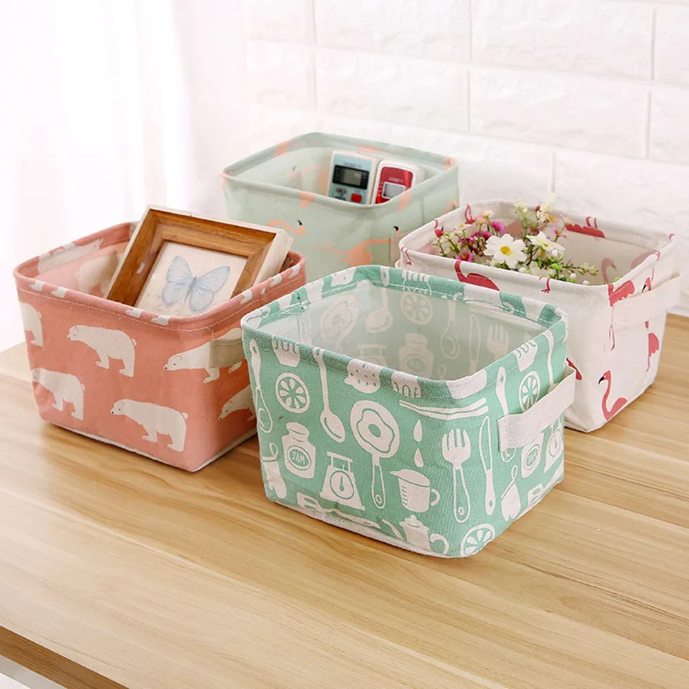 1pc Folding Laundry Rectangular  Storage Barrel Standing Toys Clothing Storage Bucket Laundry Organizer  Household