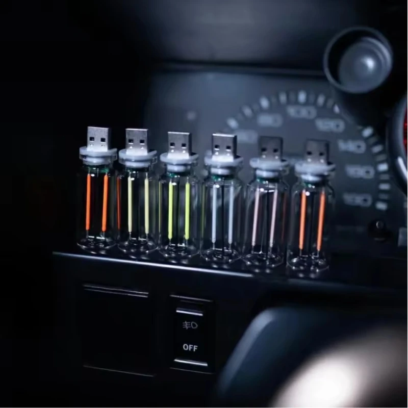 

5 В 1A/2A USB-интерфейс светодиодная нить для украшения спальни автомобиля сенсорное управление атмосферный свет USB ночник лампа накаливания лампа