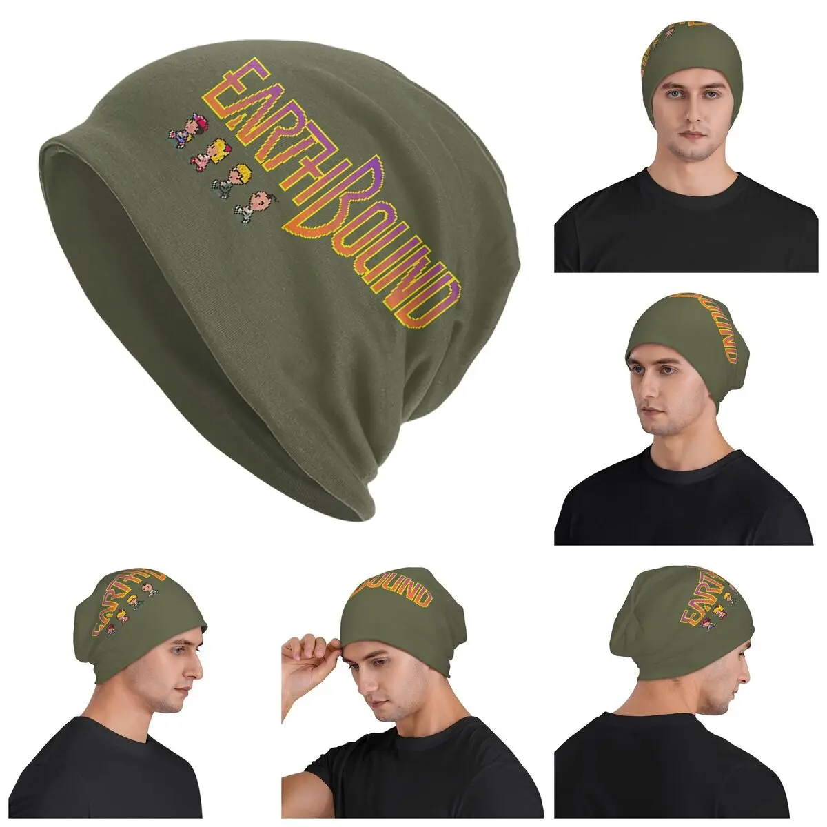 

Earthbound Warm Knitted Cap Fashion Bonnet Hat Autumn Winter Outdoor Beanies Hats for Men Women Adult