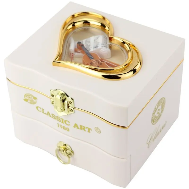 B84B – Caja de música con motivos de ballet, 1 unidad – Caja para joyas, un regalo para tu novia en Navidad o el Día de San Valentín, caja para joyas para niñas.