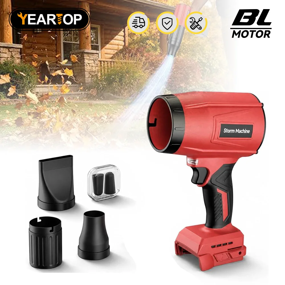 

400M/S Brushless Turbo Electric Blower Jet Fan Violent Car Dryer Handheld Dust Jet Fan Blowing Clean Tool For Milwaukee Battery