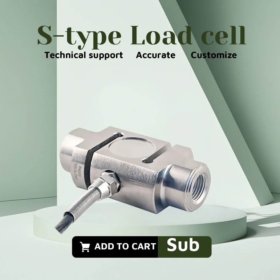 BENGBUZZYQ عمود خلية تحميل من النوع S وأداة عرض مستشعر ضغط التوتر، الفولاذ المقاوم للصدأ، مستشعر الوزن الصناعي