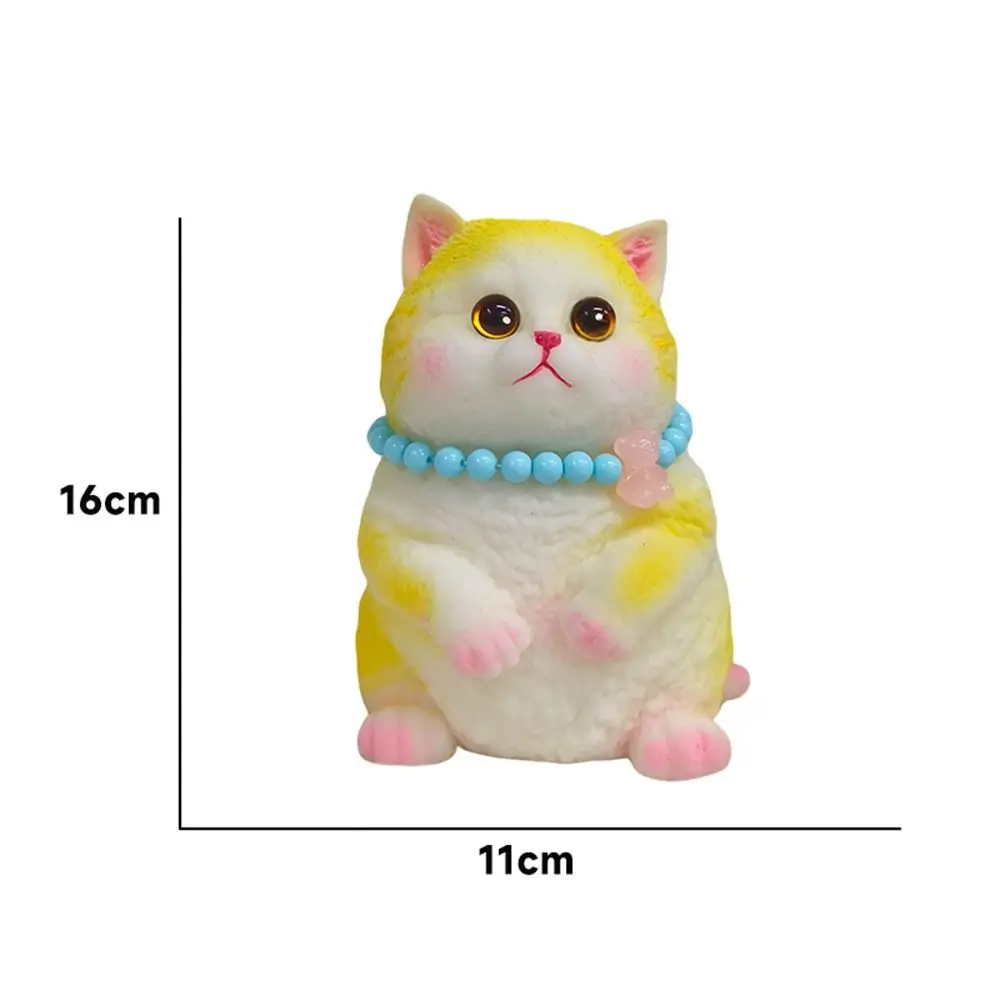 Big Squishy Relief Squeeze Cat Toys With Flocking Surface Silicone Cat Squishy Fidget Relief Stress Toy Anxiety Relaxation Toys