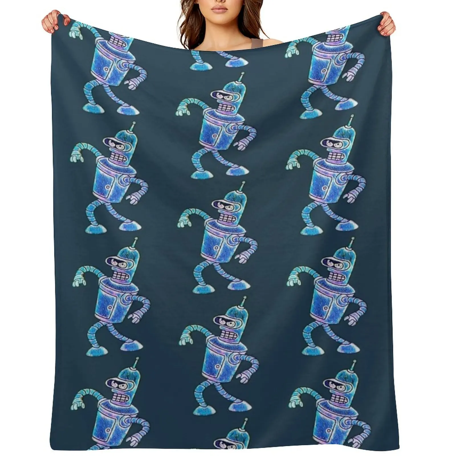 

Bender Strut Midnight Edition Throw Blanket Luxury Throw warm for winter Fashion Sofas Hairy Blankets