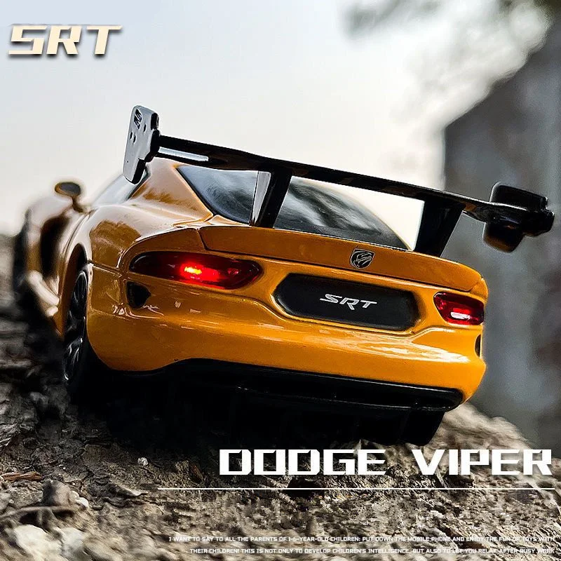 

1:32 Dodge Viper ACR SRT Alloy Sports Car Model Diecast Metal Racing Vehicles Car Model Sound and Light Simulation Kids Toy Gift