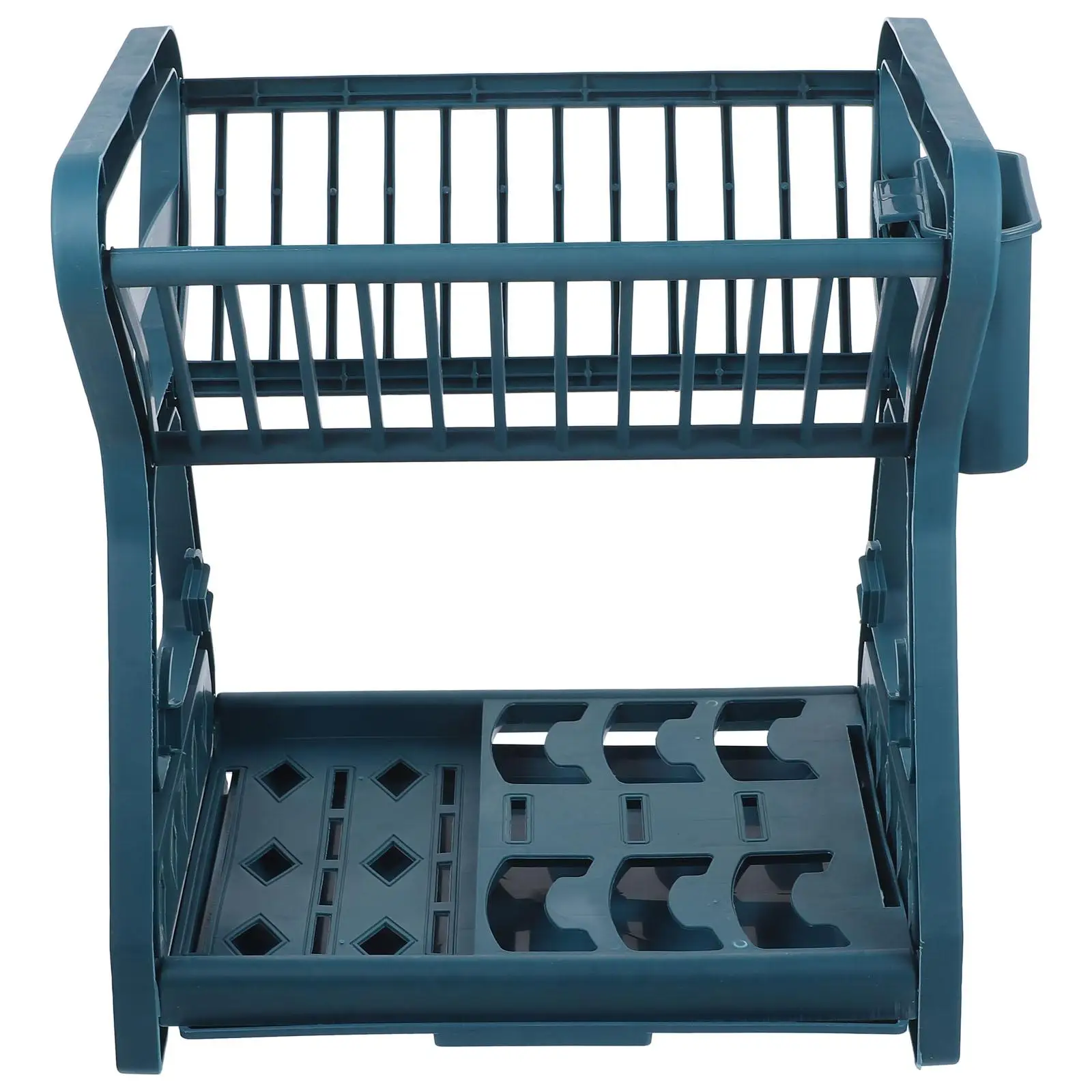 

2 Tier Kitchen Dish Drying Rack Bowl Plate Storage Shelf Small Dishes Drain Rack Hygienic Ventilation Counter Top