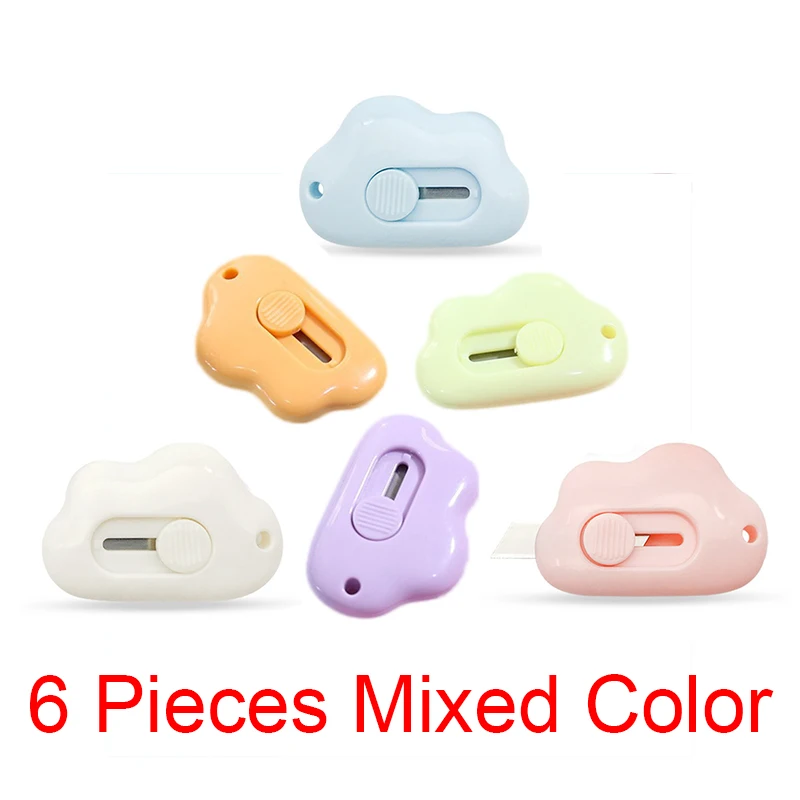 Mini Pocket Cloud Art Utility Knife Box Mes Papiersnijder Craft Wrapping Hervulbaar mes Briefpapier - afbeelding 1