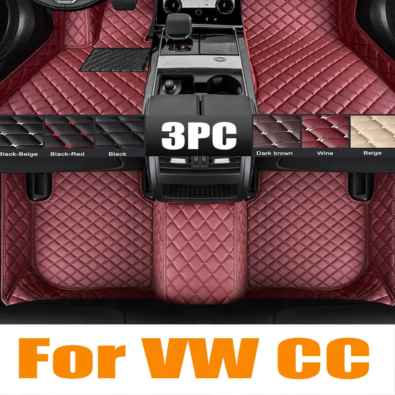 

TPE Custom Car Floor Mats For VW CC 2010 2011 2012 2013 2014 2015 2016 2017 2018 Waterproof Carpet Auto Interior Accessories