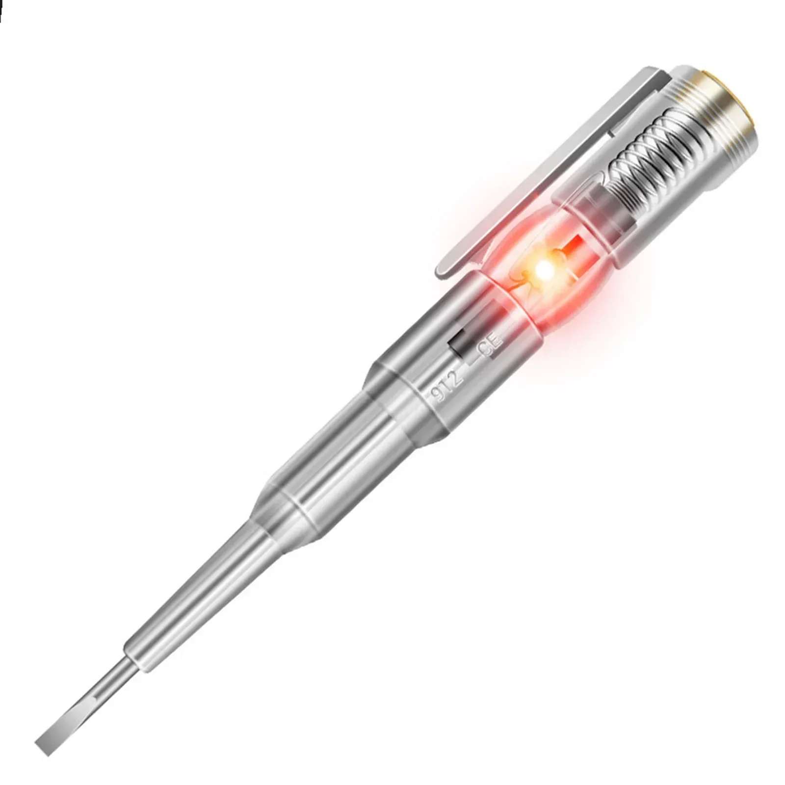 Highlight Single Lamp Tester Screwdriver with Judgement of Line Breakpoints and Convenient Button Battery Installation