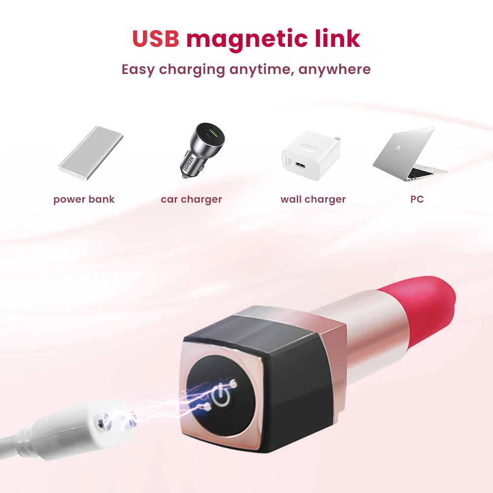 Mini Lipstick Bullet Vibrator for Women Clit Stimulator Portable Erotic Sex Toys for Adults Vagina Love Egg Female Masturbation