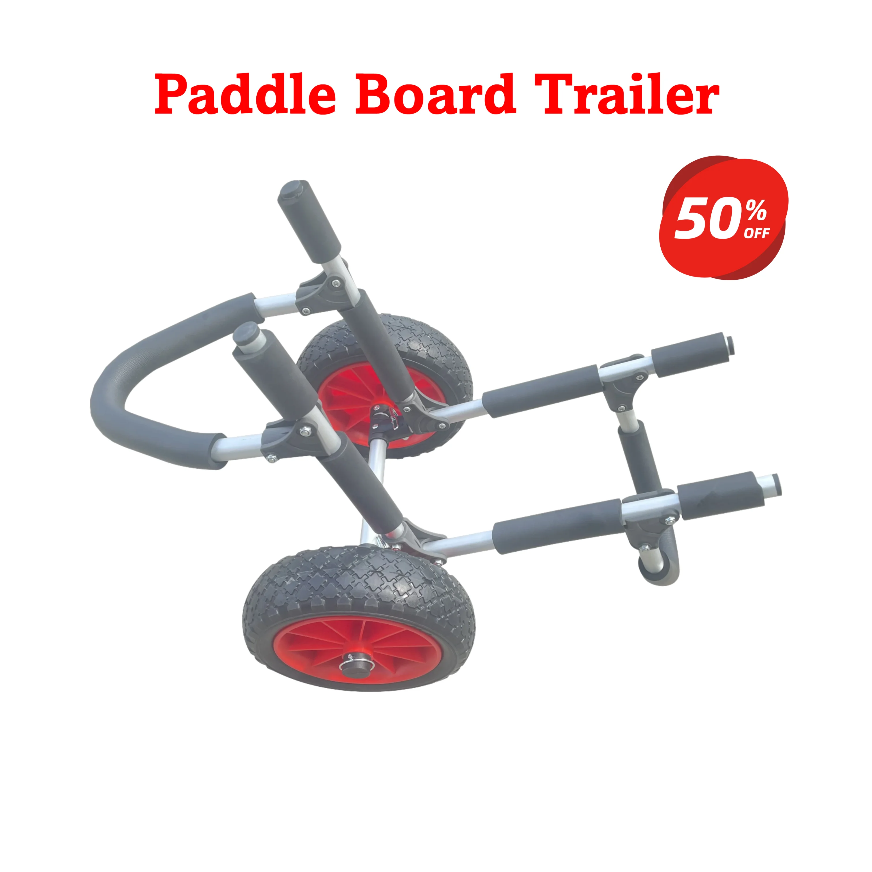 

Aluminum Alloy Kayak & SUP Trolley with Large Tires, Portable Transport Cart for Kayak/Paddle Board