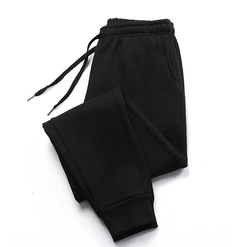 Sweatpants Men's Loose Tie Trousers Fleece Fitness Running Casual Pants Small Sweatpants