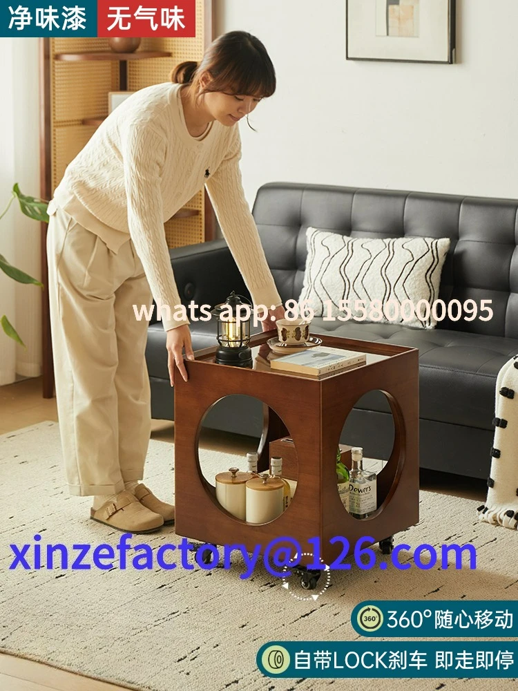 

Customizable French retro style living room removable tea side table