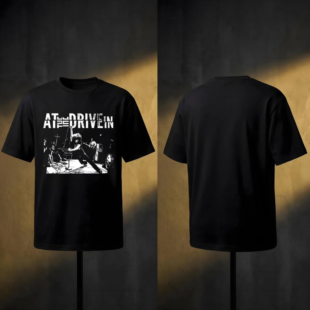 Vintage At The Drive-In T-Shirt Classic Post-Hardcore Band Print Casual Cotton Short Sleeve Tee for Men Women