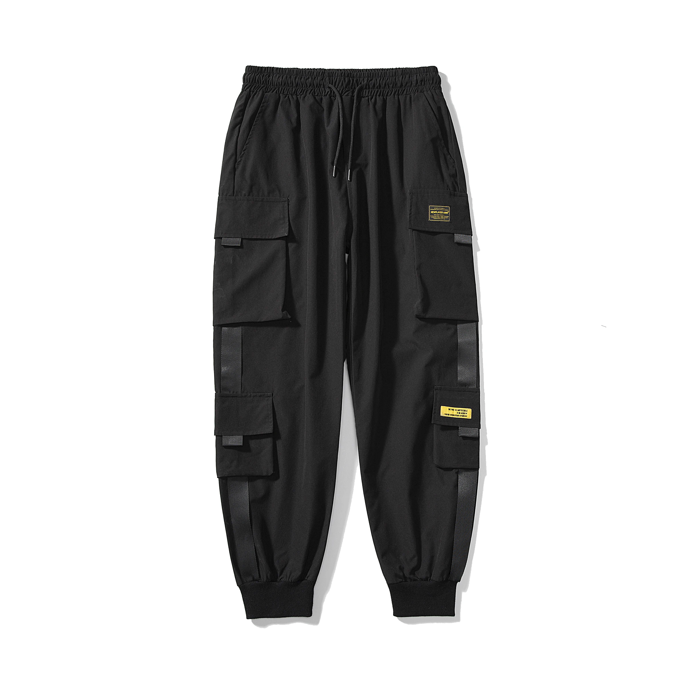 Pantalones Cargo de moda para hombre y mujer, pantalón de chándal con bolsillos laterales, estilo Hip Hop Harlan, ropa de calle Nueva