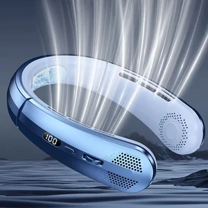 مروحة رقبة معلقة من شاومي-بلاداليس ، مكيف هواء محمول ، USB من النوع C ، شاشة رقمية LED ، مراوح كهربائية عالية الطاقة ، 8000 مللي أمبير أعلى 6 مبيعات لمروحة الرقبة من Xiaomi - رقم 4