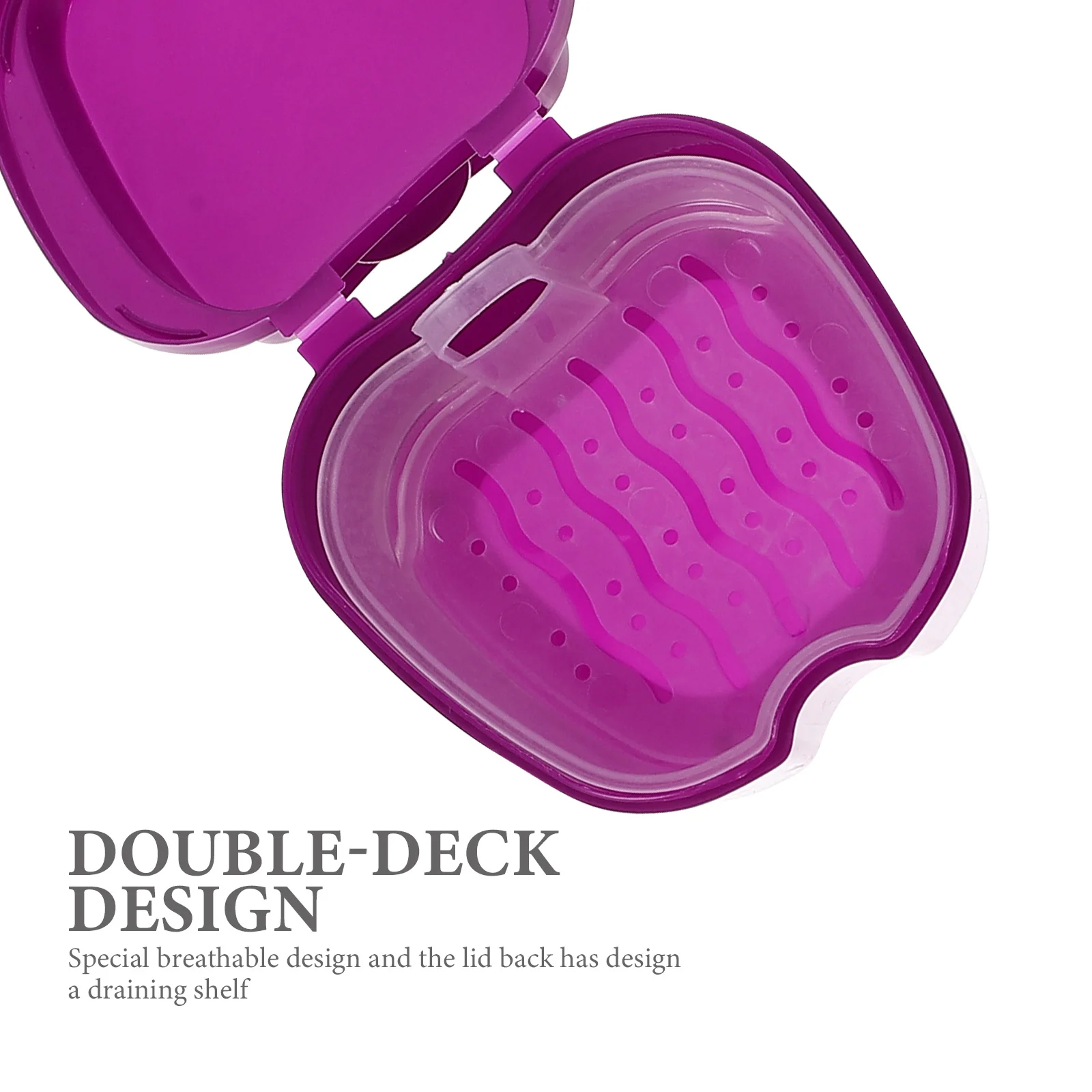 3 قطعة علبة أسنان صندوق تخزين السفر المدمجة تنفس تصميم كاذبة الأسنان الحاويات تقويم الأسنان حامل الحاويات #5