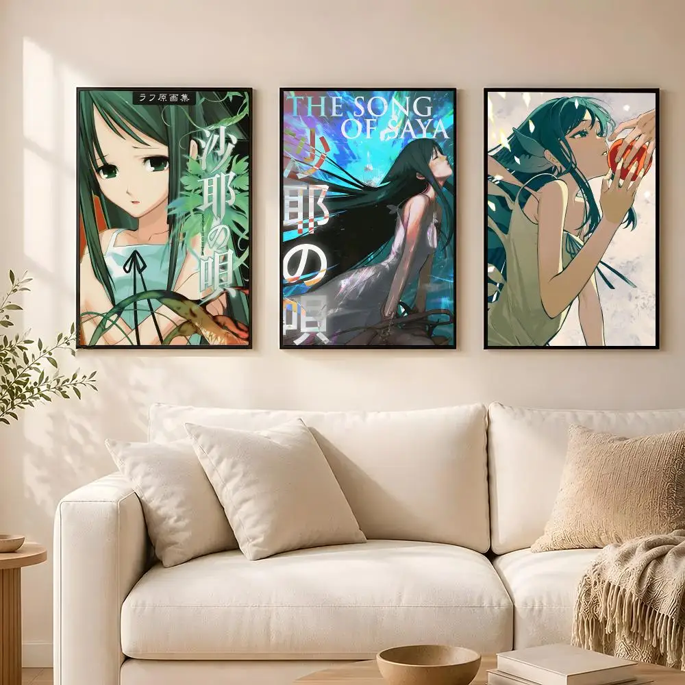poster Self-adhesive wall stickers, suitable for room decoration, high-quality printing. Game The Song Of Saya