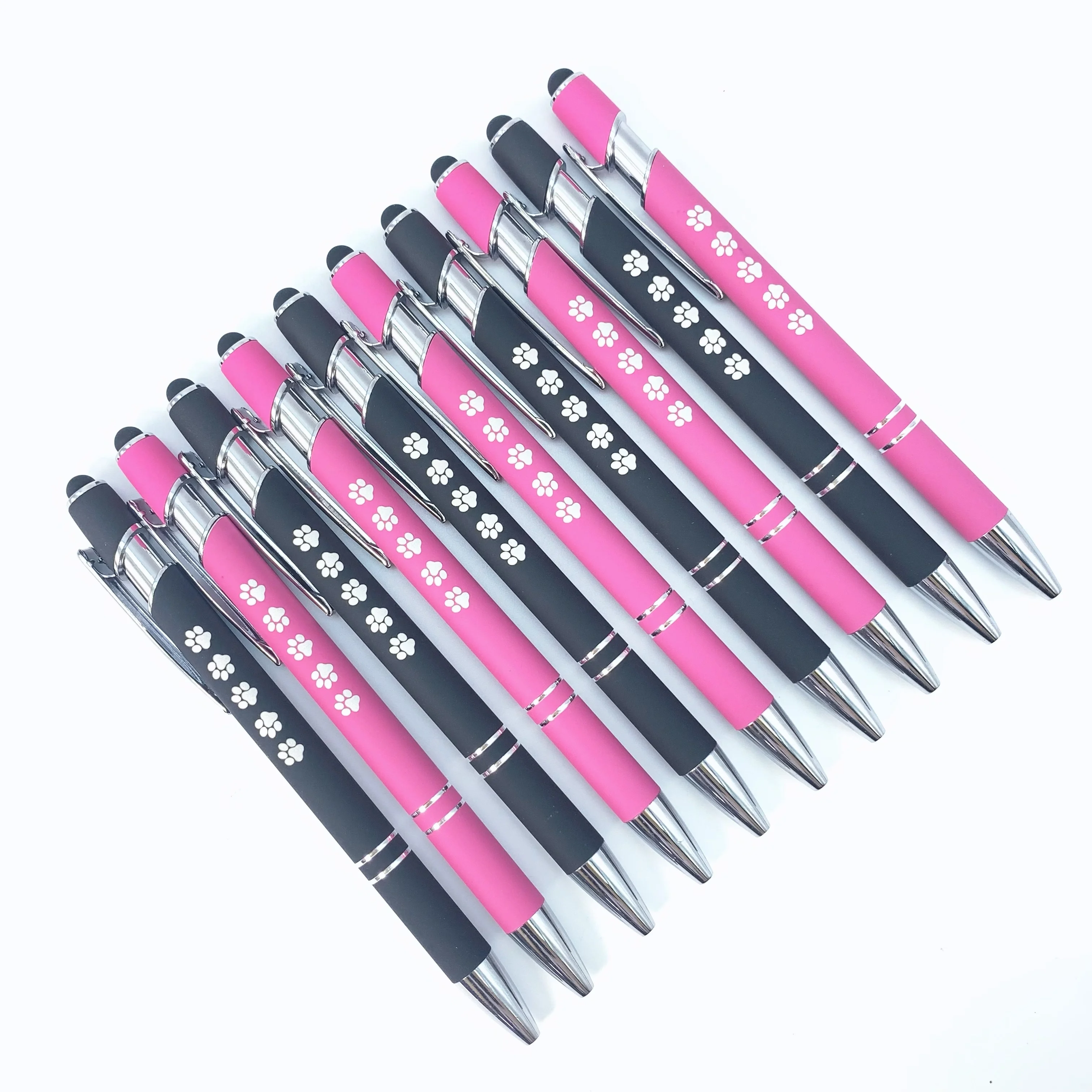 

8 шт., набор шариковых ручек для печати собачьей лапы, кошачьей лапы. Металлический корпус, идеальный подарок для любителей собак и кошек, канцелярские товары.