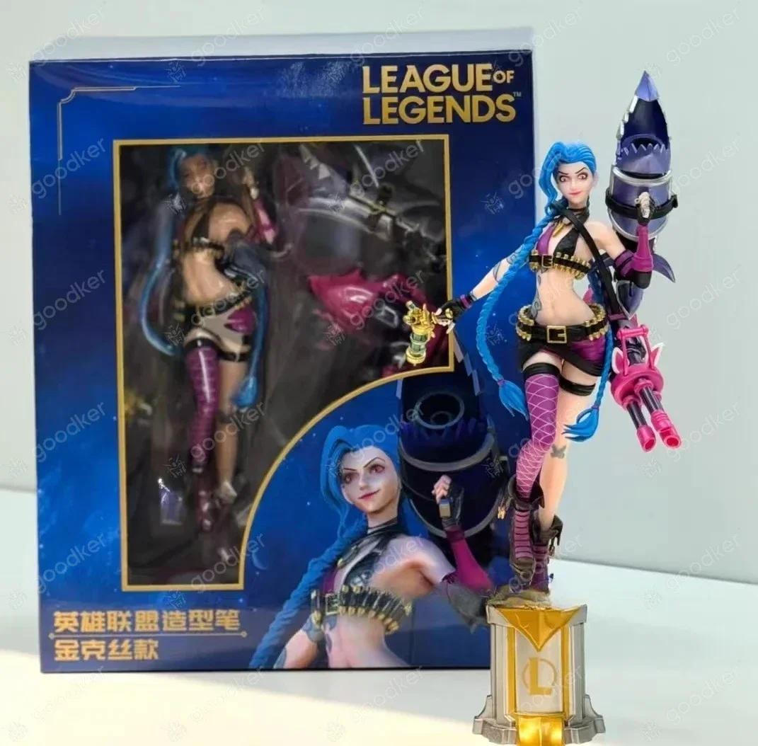 

League of Legends LOL CMGE Joint Limited Edition - Jinx 3D Модель Ручка Фигурка Орнамент Игровая периферия на складе