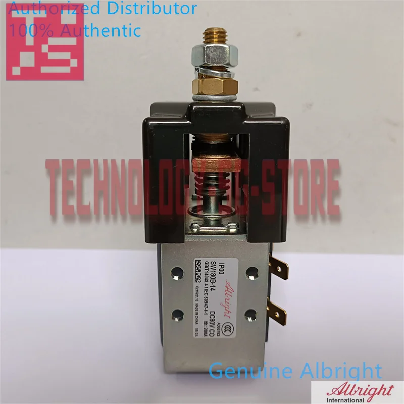 

Genuine Albright Contactor 80V SW180 SW180B-13 SW180B-14 80 Volt Solenoid Relay Electric Forklift Pallet Truck Golf Cart Robot