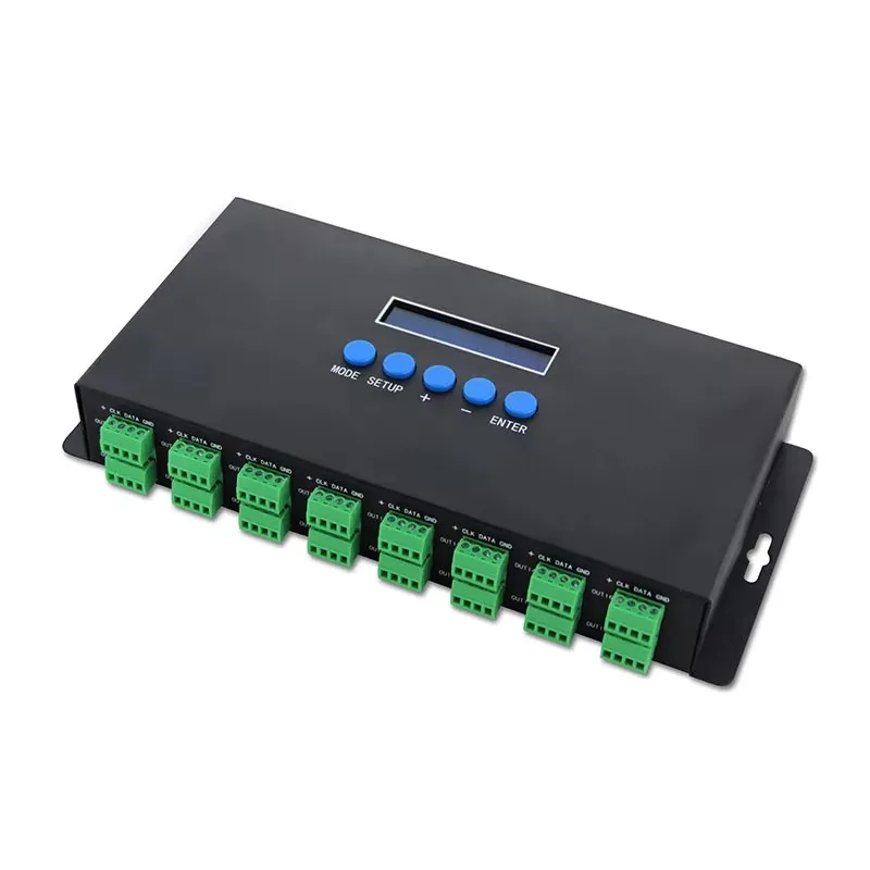 BC‑216 16‑Channel Artnet To SPI DMX Pixel Light Controller DC5V‑24V Programmable Stage LED Lighting Signal Converter Module