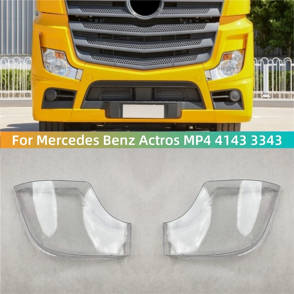 

For Mercedes Benz Actros MP4 4143 3343 Accessories Lampshade Caps Headlight Glass Car Front Headlight Lens Cover Lights Shell