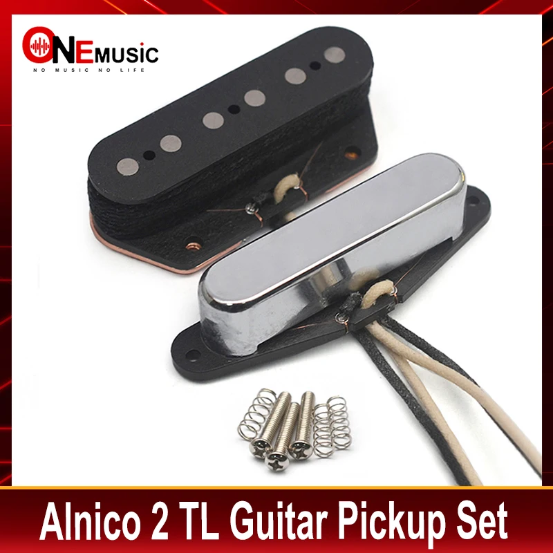 

Alnico II Magnet Pickup Set for TL Guitar 7.5/6.5K Alnico 2 Pickup Neck/Bridge Pickup Guitar Parts