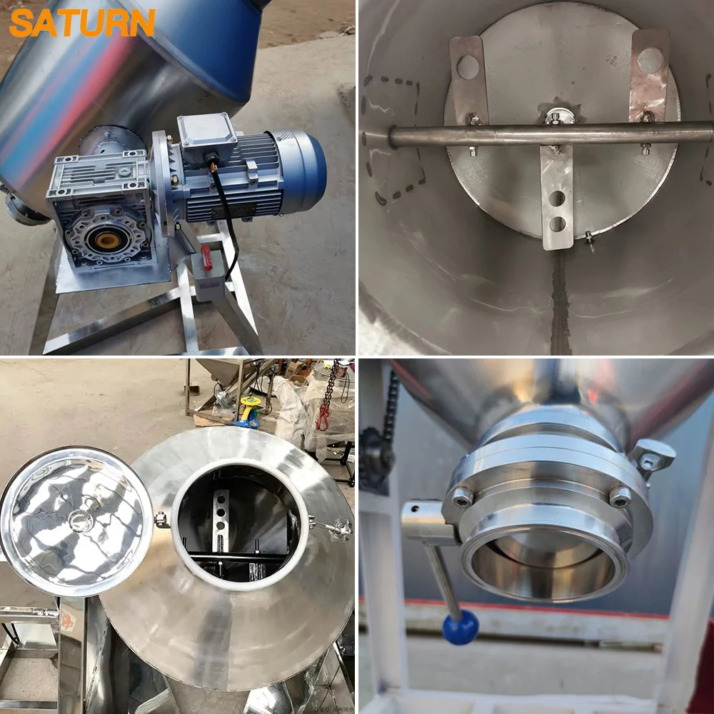 40l 60l Spice Powder Mixing Machine 110v 220v Mixer Drum Rotator Mix Powder Food Powder Mixer