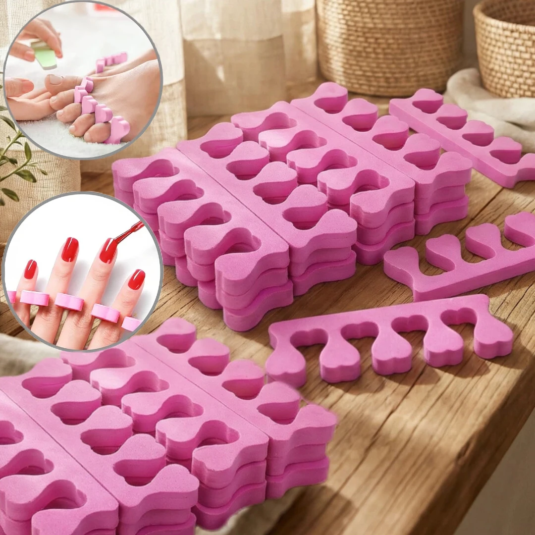 50/100/200pcs Sponge Toe Separators Pedicure Set for Nail Polish- Premium Nail Art Painting and Polishing Tool Kit
