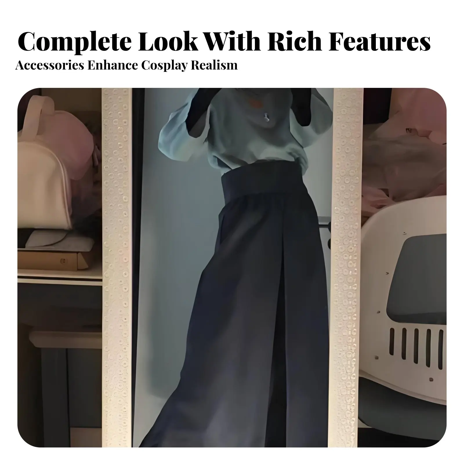 

Full Character Availablefit Ancient & Design Wide-Leg Pants and Tunic Set High-Waisted Comfortable Material for Role-Players