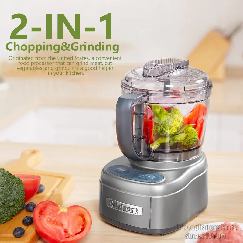 Cuisinart ECH-4CN Food Processor 220V Electric Meat Grinder Household Multifunction Garlic Seasoning Crusher BPA Free Chopper